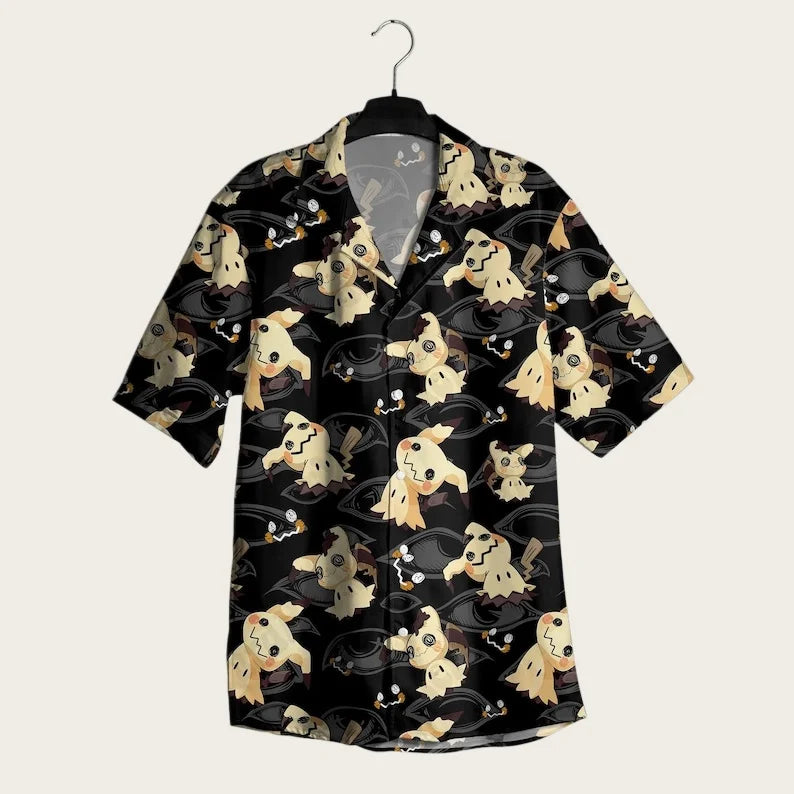 2026 Summer Hot Selling Pok ÉMon Men Women Hawaiian Shirt Shorts Two-piece Set Home Leisure Anime Pajamas T-shirt Short Set Gift