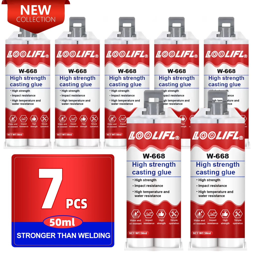 LOOLIFL High Temperature Glue for Metal Welding Strength Repair Resistant Magic AB  Plastic Wood  Adhesive Purpose Bi Component
