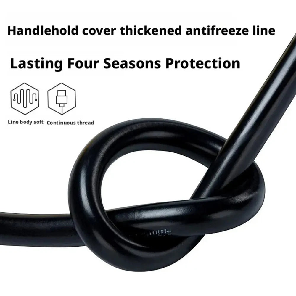 KEBIDUMEI 5V2A Motorcycle Heating Handlebar Covers USB Heated Handgrip for Winter Riding Handlebar Muffs Motorcycle Accessories