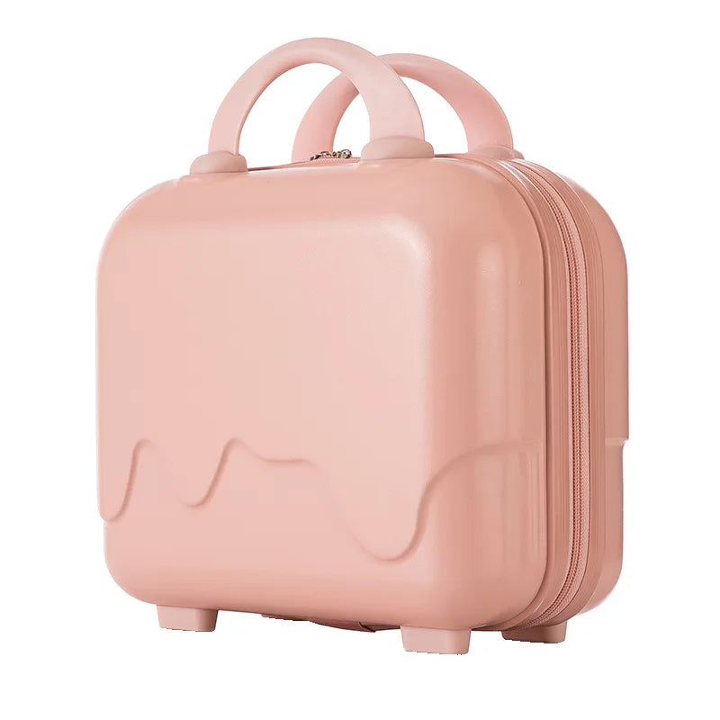 Hot Pink 2023 Women New Small Travel Suitcases Pure Handheld box Lady Trend Carry-on luggage