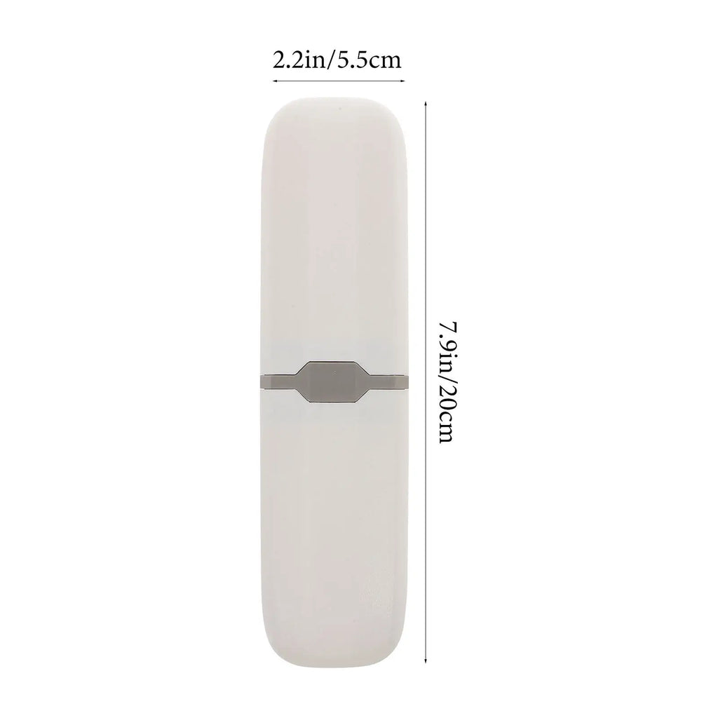 2Pcs Toothbrush Cover Travel Storage Box Compact Lightweight Holder for Toothbrush Toothpaste on The Go Hygienic Protection