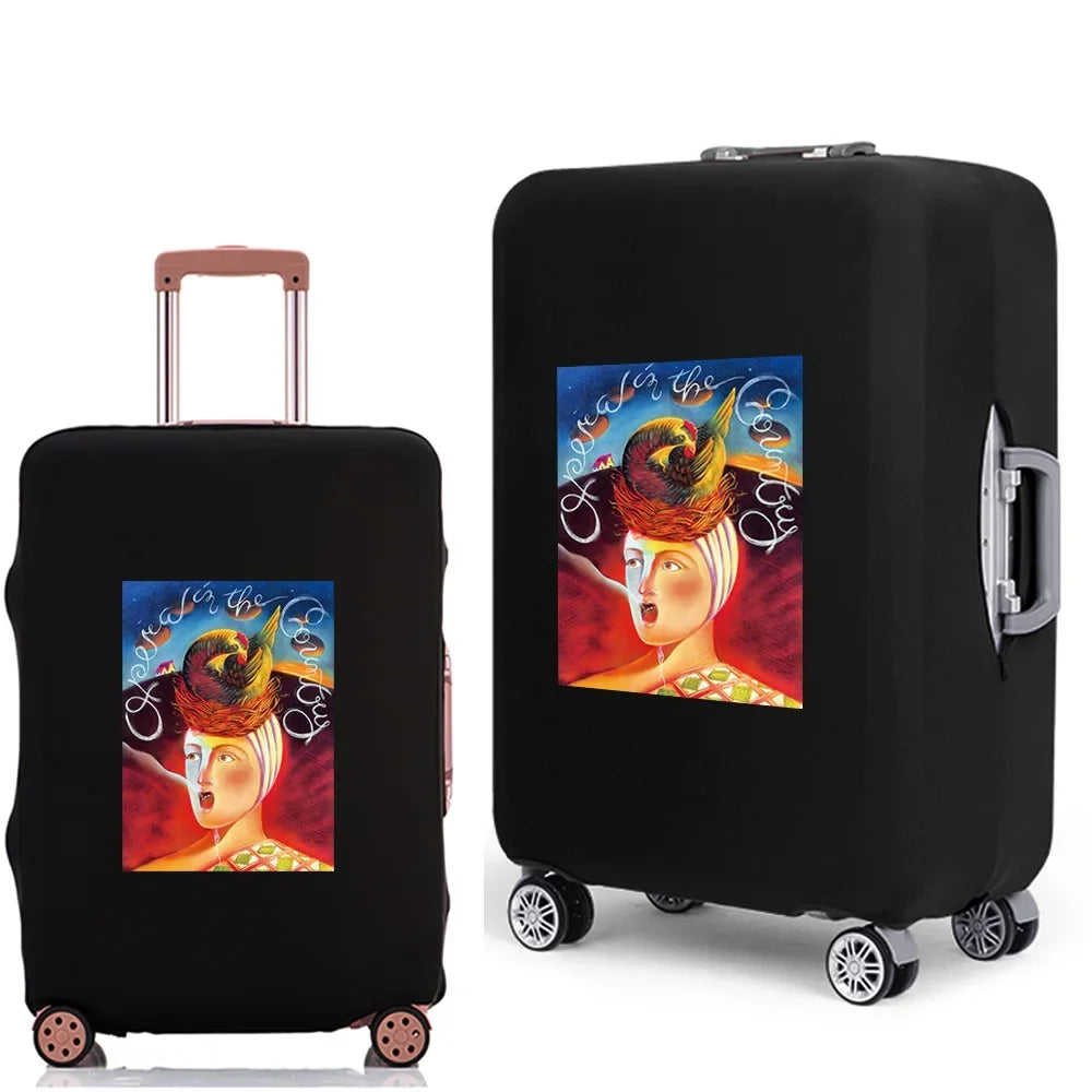 Luggage Case Suitcase Protective Cover 2022 New Funny Pattern Travel Elastic Luggage dust-proof Cover Apply 18-28 Suitcase