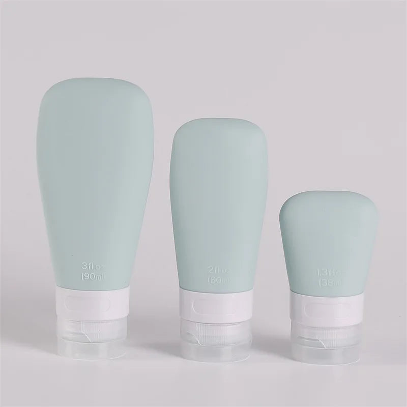 1Pc Empty Silicone Travel Packing Bottle Cosmetic Bottling for Lotion Shampoo Bath Container