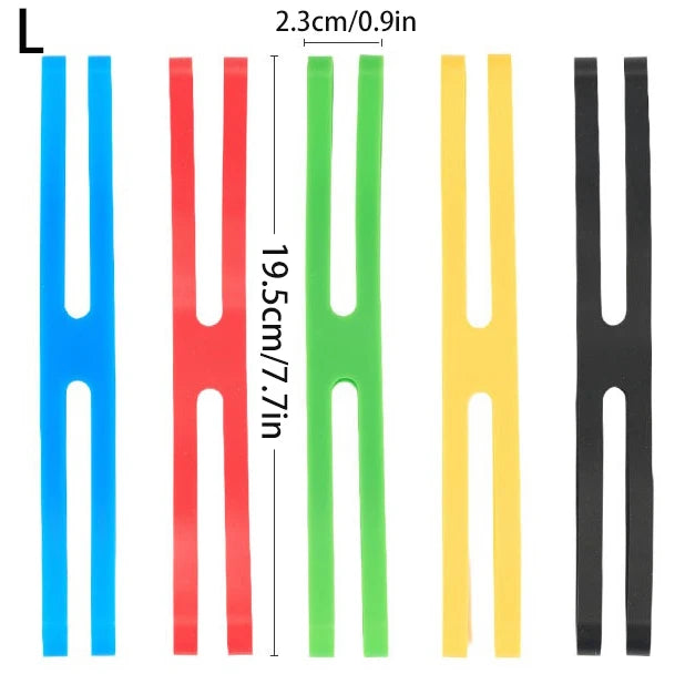 Outdoor Camping Tableware Storage H-shaped Silicone Strap Elastic, Color Tie Cutlery Cross Straps Cutlery Packing straps, Travel