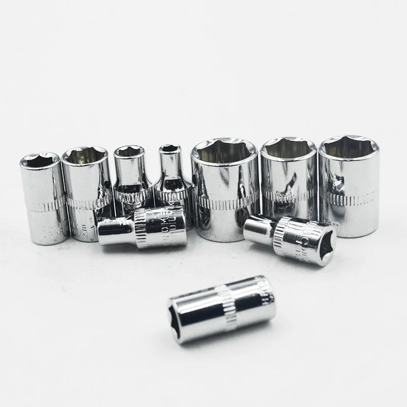 1/4 Inch 6PT Height 25mm 6 Point Bit Socket  4mm 4.5mm 5mm 5.5mm 6mm 7mm 8mm 9mm 10mm 11mm 12mm 13mm 14mm