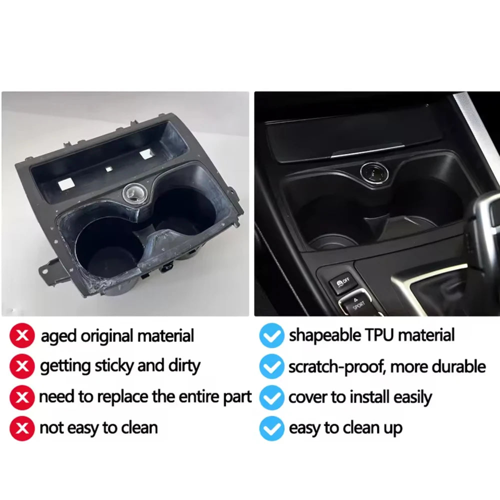 For BMW 1 2 Series F20 F21 F22 F23 F87 228i M235i Car Center Console Drink Cup Holder Storage Box Ashtray Cup Holder 51166978912