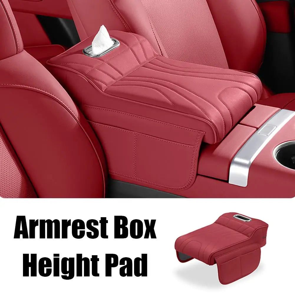 NEW Car Armrest Box Booster Pad Universal for Most Cars, Memory Foam Car Arm Rest Padded Cover with Pocket Car Interior