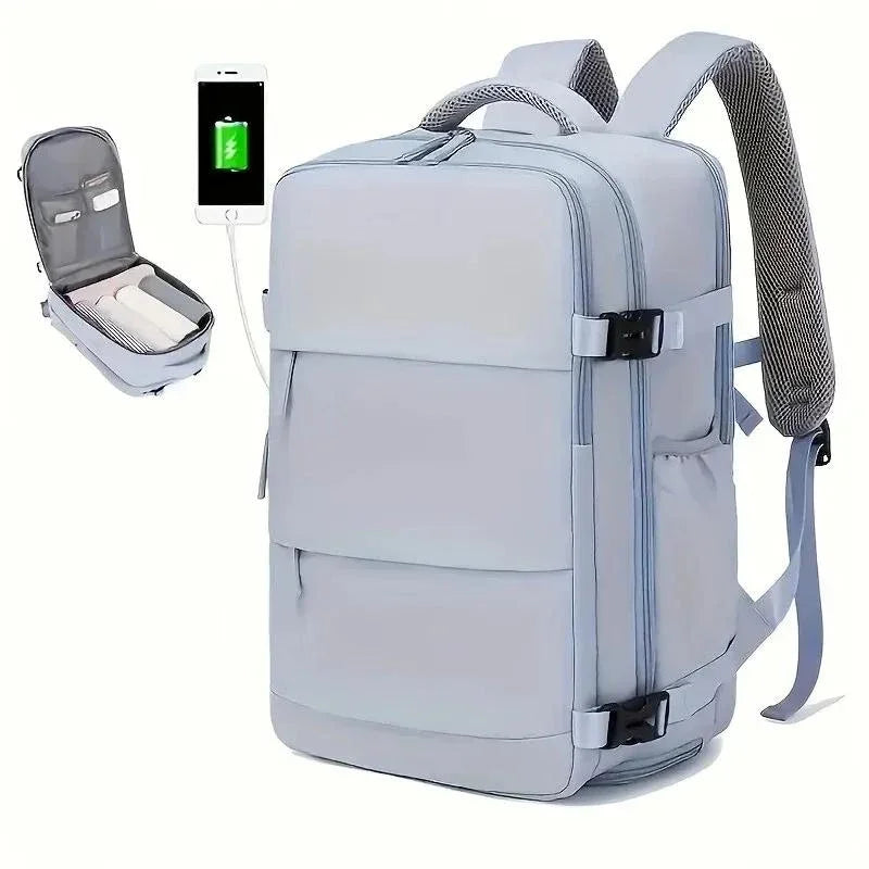 Women's Bag Large Capacity Journey Multifunction Backpack With Shoe Storage Multilayer Dry And Wet Separation Waterproof