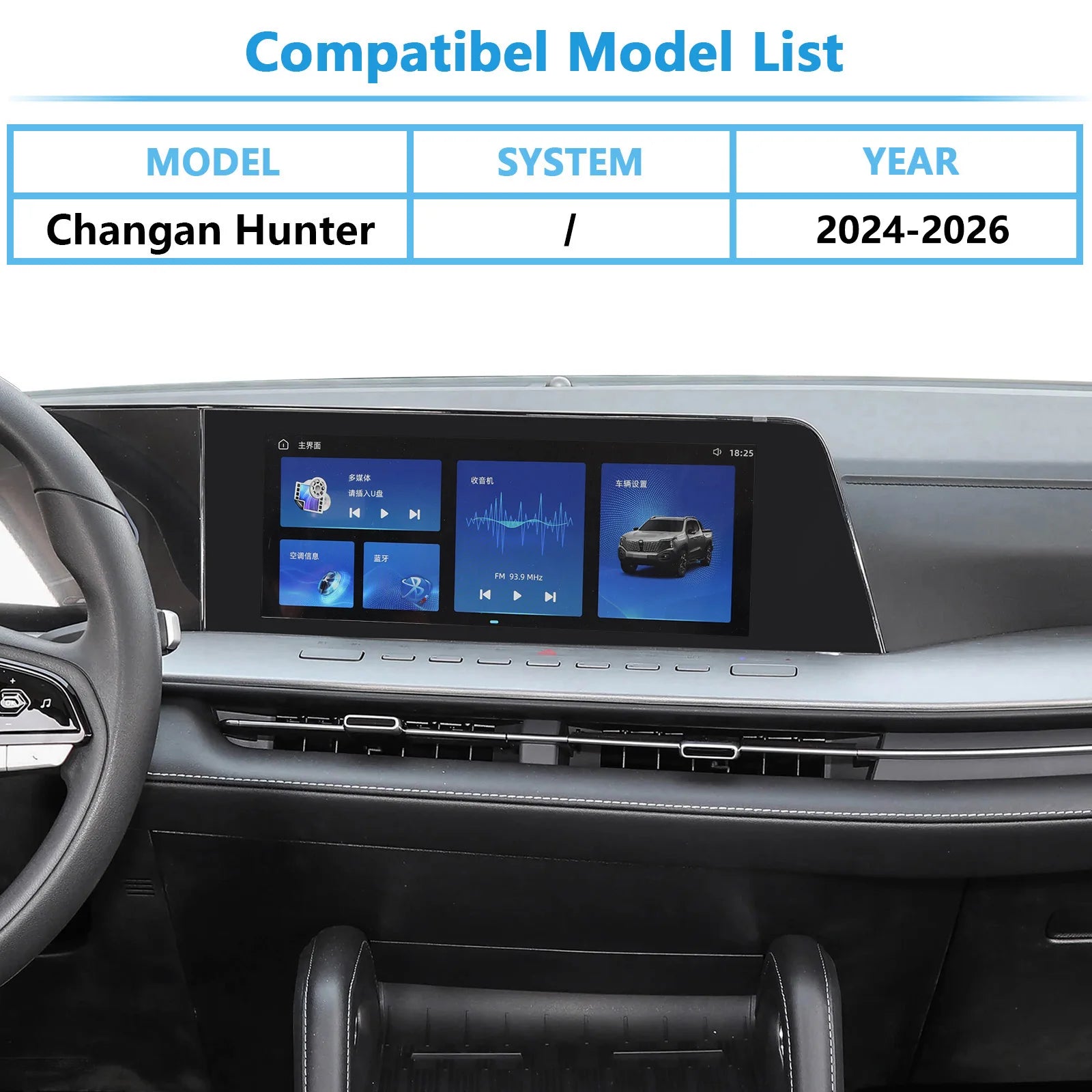 Wireless CarPlay & Android Auto Interface for Changan Hunter 2024-2026 (OEM Features Retained), No Need Programing Code