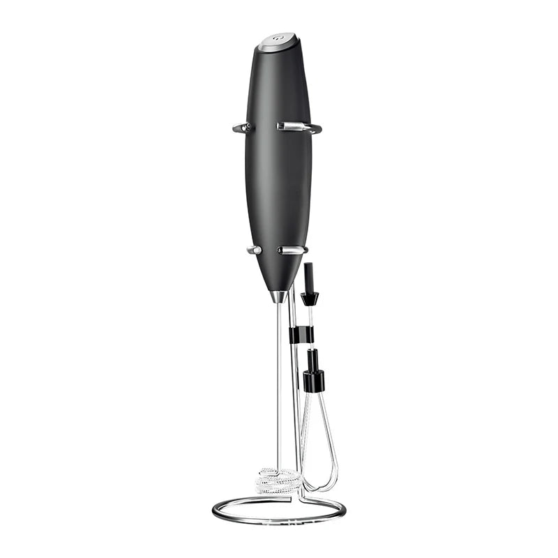 "LMETJMA Powerful Milk Frother Handheld Electric Foam Maker Coffee Whisk Drink Mixer For Cappuccino Frappe KC0471