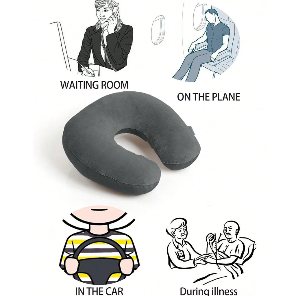 1pc U-shaped travel pillow ,neck pillow for traveling,airplane pillow for sleeping travel