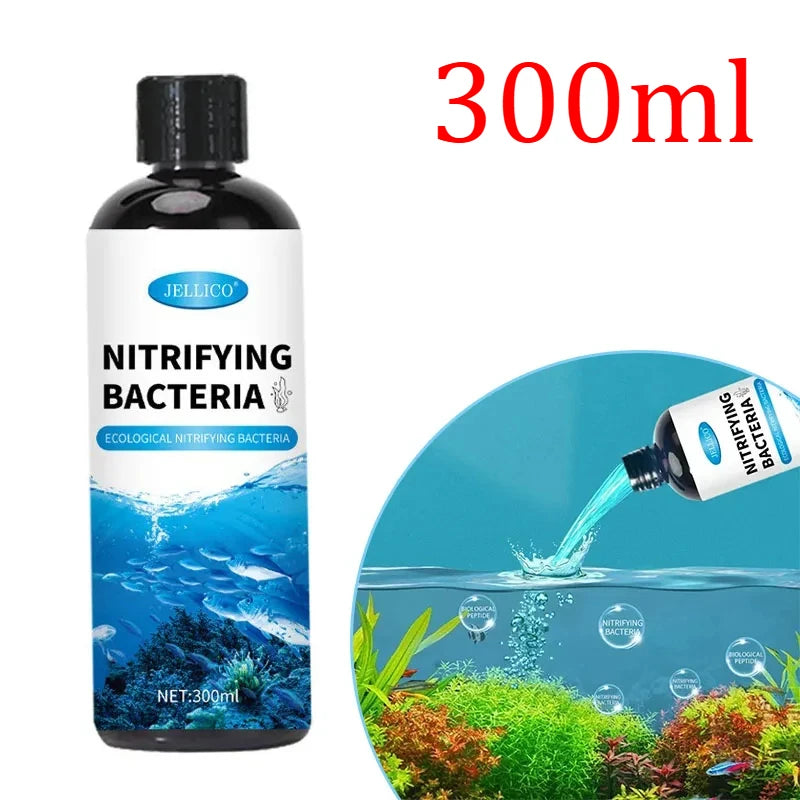 Fish Tank Water Treatment Set: Nitrifying Bacteria Tablets & Liquid, Anti‑Algae Tabs, Odor Remover, Dechlorinator Tablets