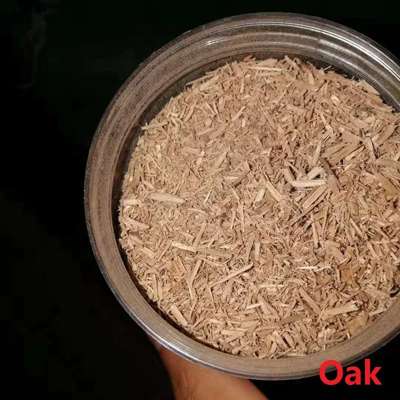 BBQ Wood Sawdust Apple Cherry Oak Hickory Wooden Shavings Saw Dust For Burning Smoker Grill Smoke Bacon Salmon Meat 250g-450g