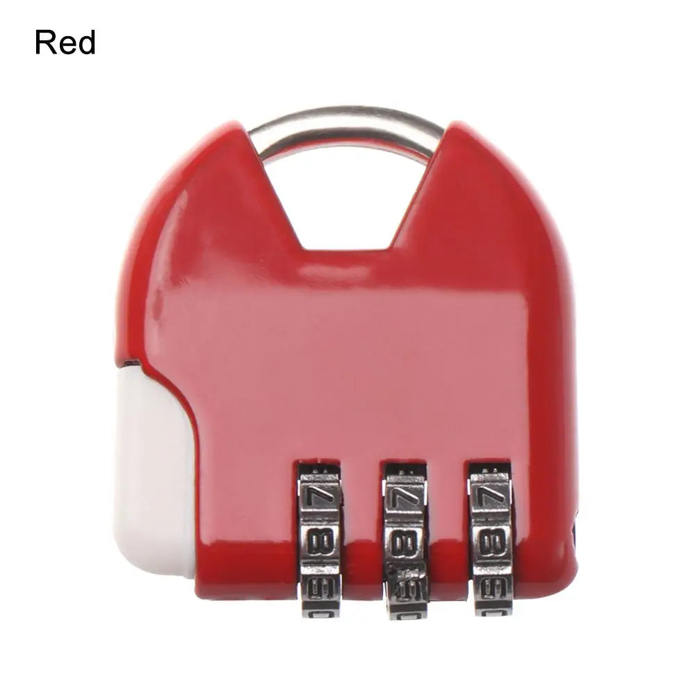 3 Dial Digit Number Code Password Combination Padlock Security Travel Safe Lock for Padlock Luggage Lock of Gym