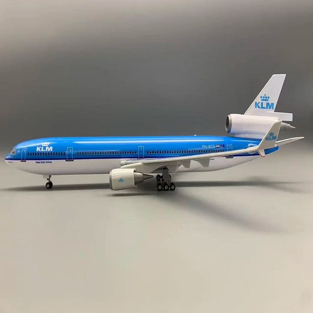 New KLM MD11 Airplane Model 47cm Royal Dutch MD-11 Passenger Aircraft Plane for Collection Birthday Collected Gift By Aviation