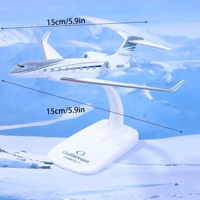 Hot！1PCS Gulfstream G650 Aircraft Diecast 1/200 Scale Airplane Model Planes G650ER Airplane Model Plane Model