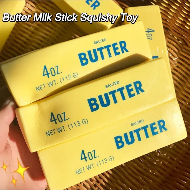 Simulated Squeeze Butter Stress-relieving-toys Squishy Fake Baozi Fun Pinch Uncompressed Fidget Toys Popular Children Favor Gift