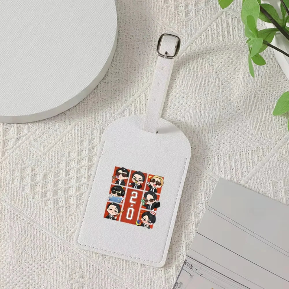 Custom Arirang 2.0 World Tour 2026 PU Luggage Tag, Personalized Durable Fashion Travel Bag ID Tag, Ideal Kpop Fan Gift