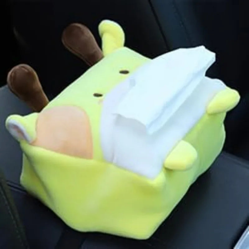 Car Cartoon Penguin Seatback Hanging Tissue Holder Armrest Box Decor