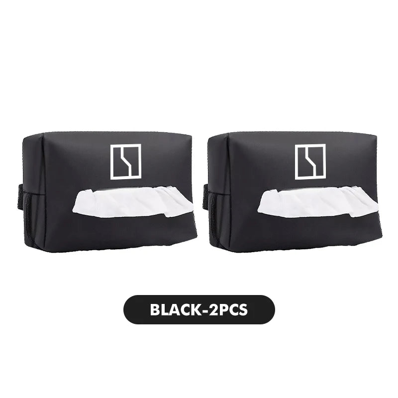 Leather Car Seat Back Tissue Box Storage Bag Interior Accessories For Zeekr 001 MIX 009 007 003 2021 2022 2023 X 7X EV Krypton
