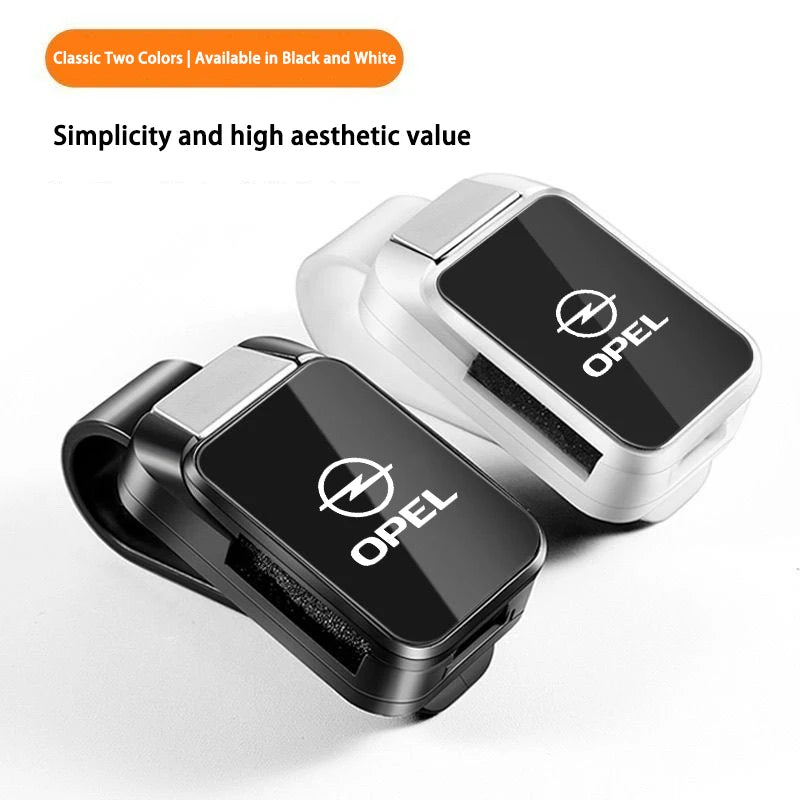 Car Eyeglass Holder Glasses Storage Clip Sunglasses Holder with Sponge Protection For Opel Corsa D Astra Insignia Mokka Adam
