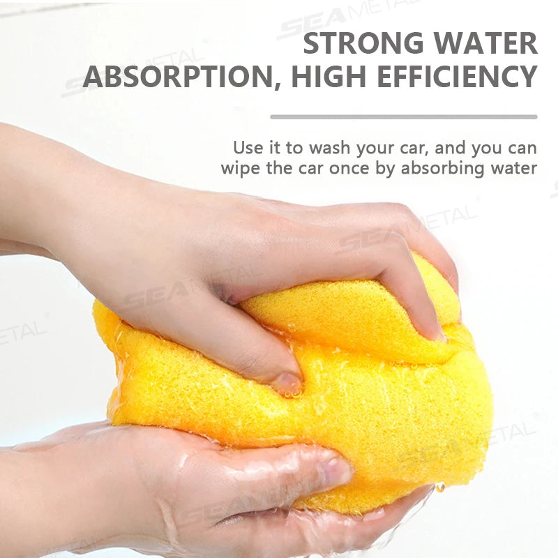 SEAMETAL Car Wash Sponge Block Car Motorcycle Cleaning Supplies Large Size High-density Sponge Brush Dusting Car Cleaning Tools