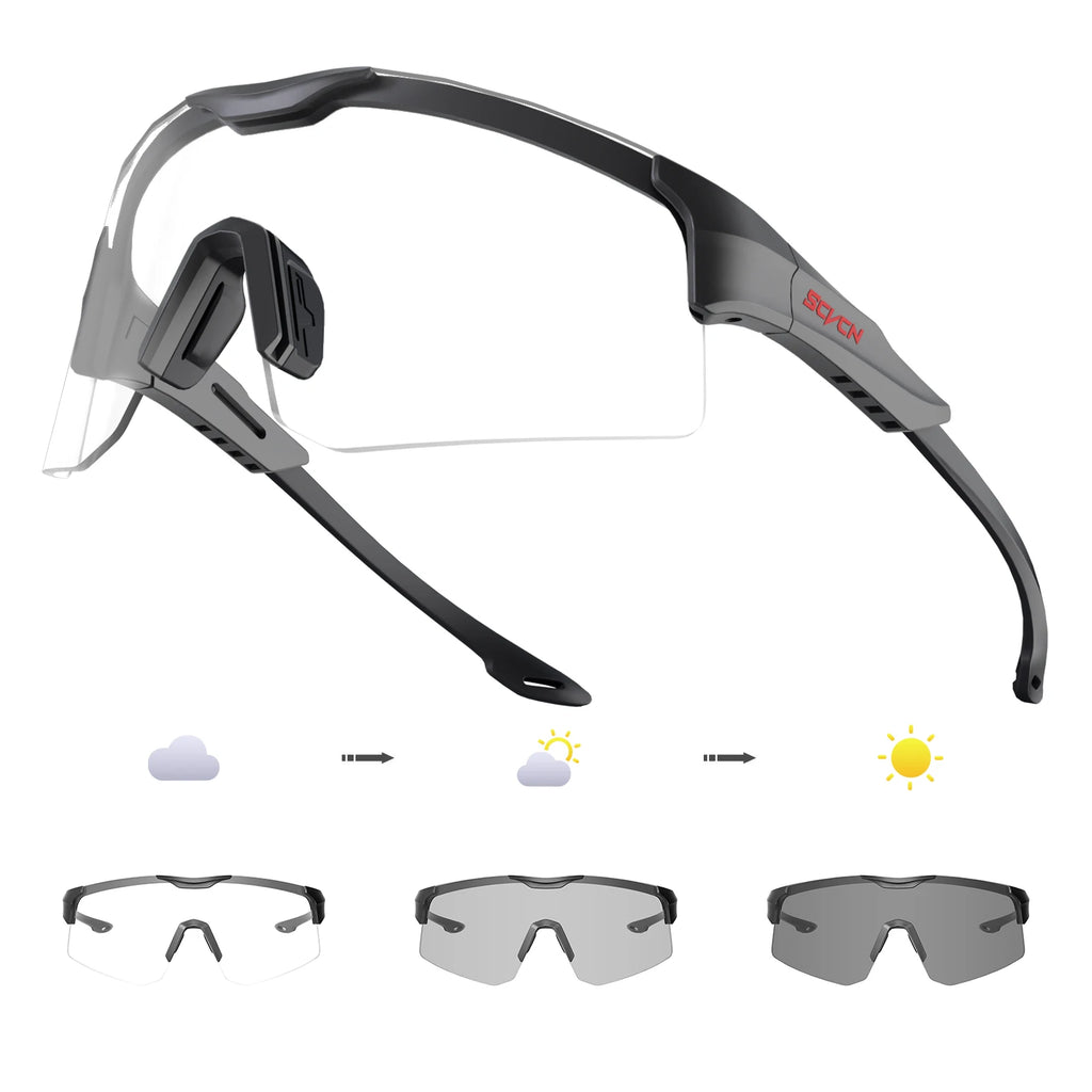 SCVCN Sports Sunglasses Cycling Glasses MTB Riding Speed Skating UV400 Fishing Goggles Man Woman Bike Bicycle Hiking Eyewear