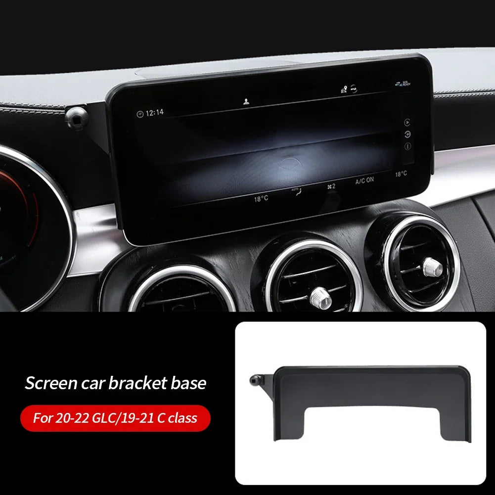 Car Phone Holder For Mercedes-Benz C Class W205 2015 2016 2017 2018 GLC 2016 - 2019 7-inch Screen Fixed Base Navigation Bracket