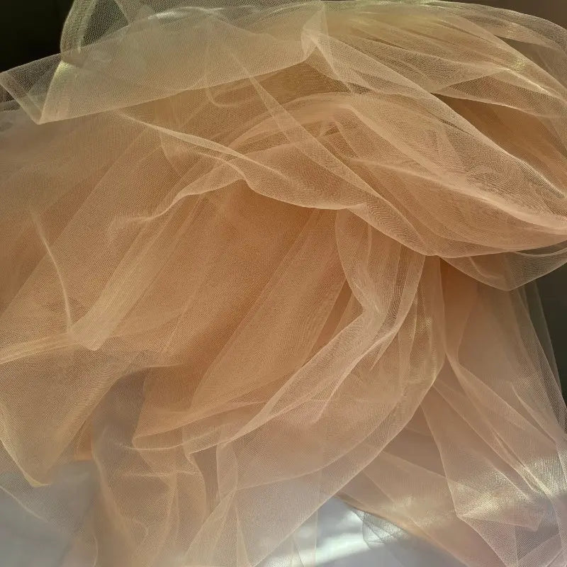 Burnt Orange Soft Tulle Fabric - Wedding Decor Curtains, Chair Covers, Tutu Skirts & DIY Crafting Mesh Material