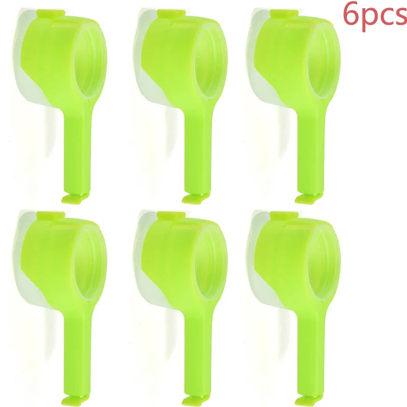 Snack Sealing Clip Fresh Keeping Sealer Clamp Plastic Food Saver Travel Kitchen Gadgets Seal Pour Food Storage Bag Cap Clip