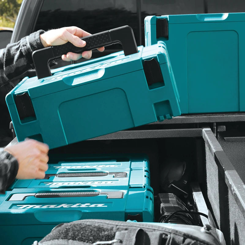 Makita 197211-7  Makpac Interlocking Case Medium Stackable Sturdy Durable Large Capacity Storage ToolBox 199853-3/821550-0