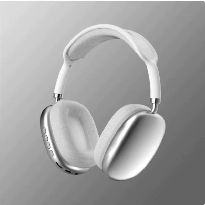 P9 Plus Max Overhead Wireless Bluetooth Earphones Noise-Canceling Long Standby Card-Slot Large Cushioned Ear Covers for Comfort