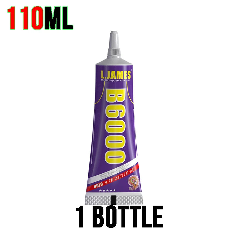 15/25/50/110ML B6000 Clear Contact Adhesive Universal Glass Plastic DIY Phone Repair Glue with Precision Applicator for Electro