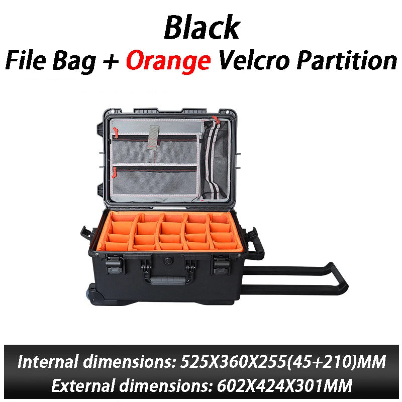 Pull Rod Protective Box Multifunction Precision Instrument Safety Protection Boxes Waterproof Photography Equipment Storage Box