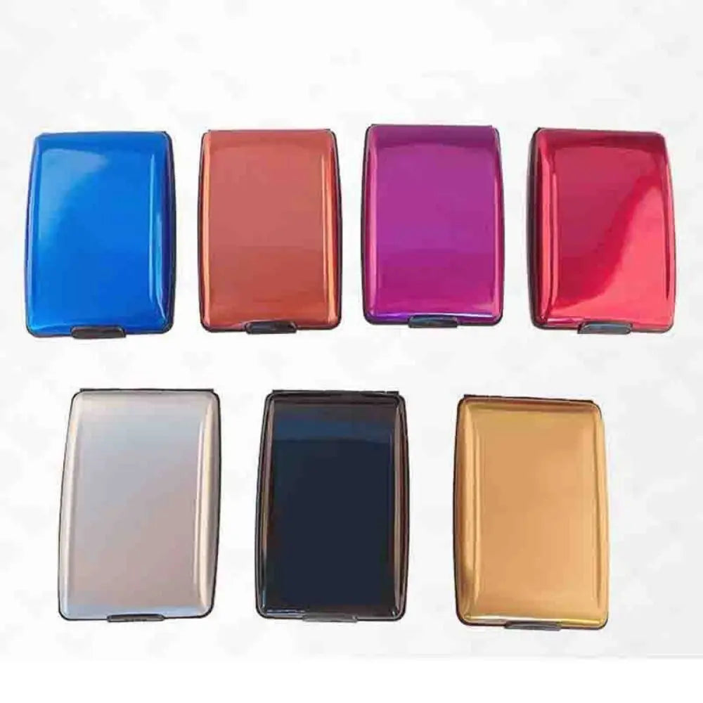 Large Capacity Credit Cards Holder Card Case Anti-Theft Passport Wallet Lightweight Aluminum Alloy RFID Blocking Wallet