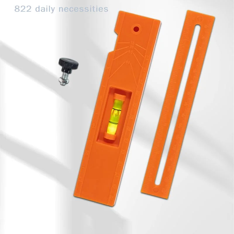 convenientWoodworking Multi-angle Marking Ruler Positioning Scribing Protractor Tools Right Angle Marking Ruler Measuring Tools