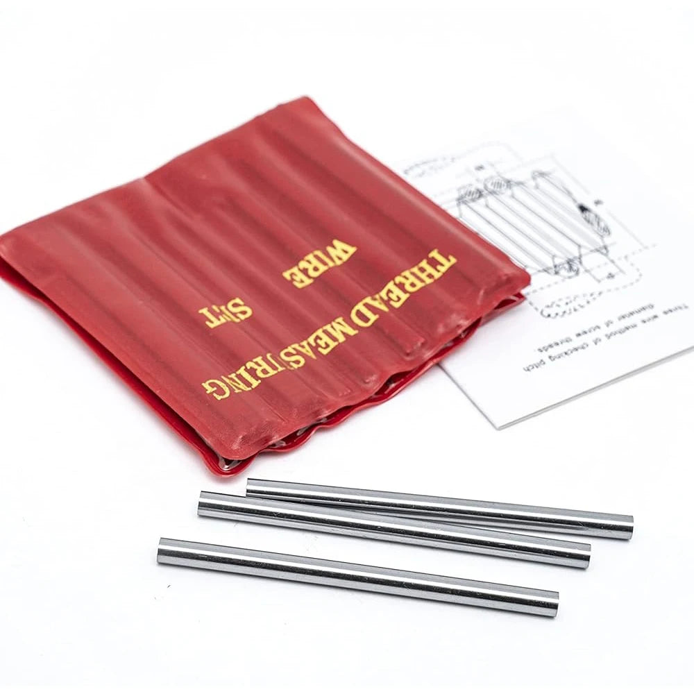 Measuring Tool 48 Pieces 16 Different Sizes Portable 0.5mm to 6mm Pitch Thread Wire Measuring Set Measures All 60° Threads