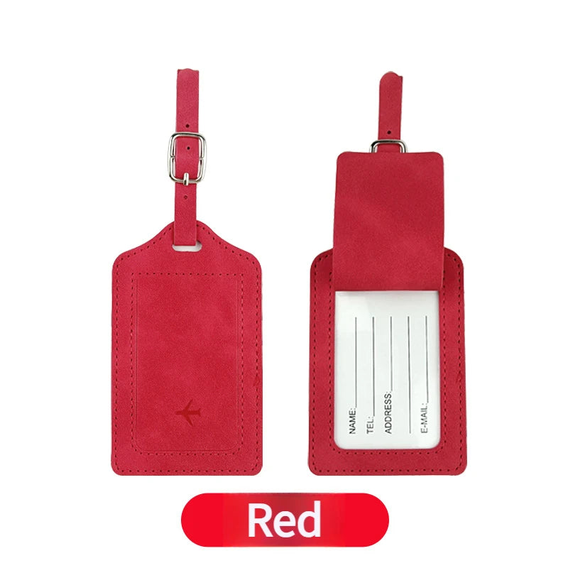 Travel Essentials: RFID-Blocking Passport Holder + Leather Luggage Tag Set