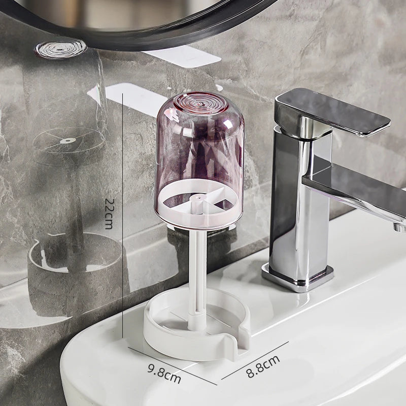 A Bathroom Dustproof Toothbrush Cup Holder, Waterproof Toothbrush Holder, Toothbrush Toothpaste Sorting Rack