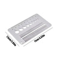 Stainless Steel Crack Width Gauge Card Precision Gap Measuring Tool for Concrete Wall Inspection Home & Construction Monitoring