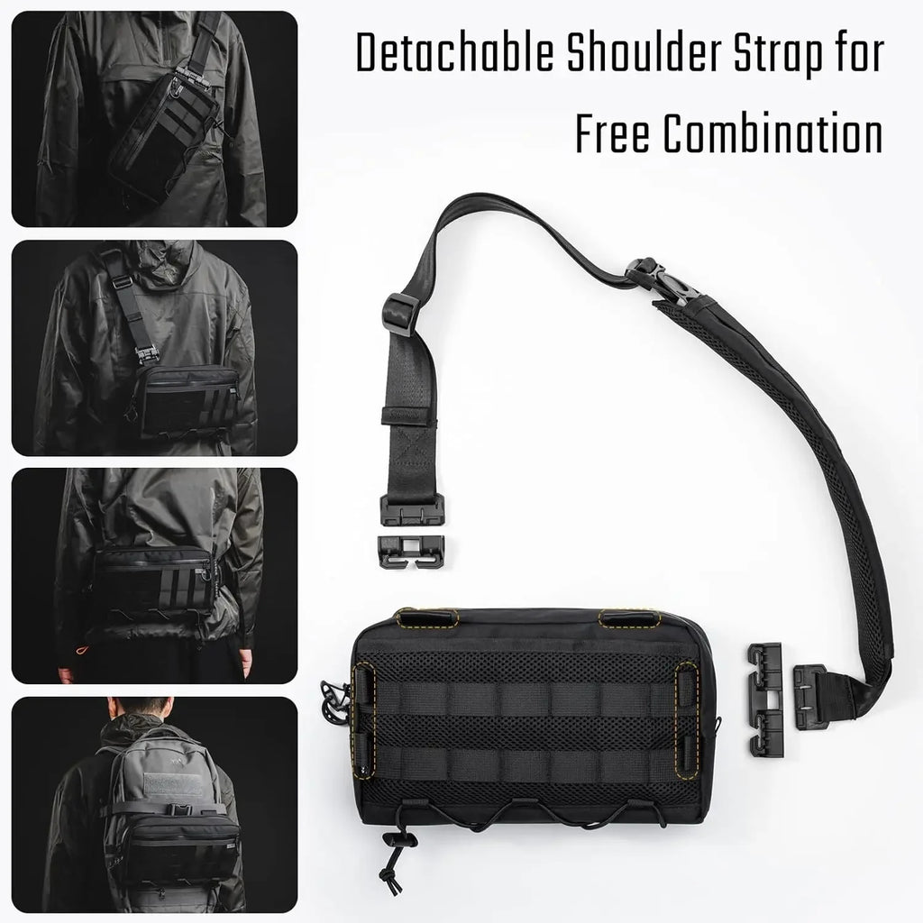 Tactical Geek Cache L3 EDC Sling Bag Chest, Lightweight Shoulder Daypack