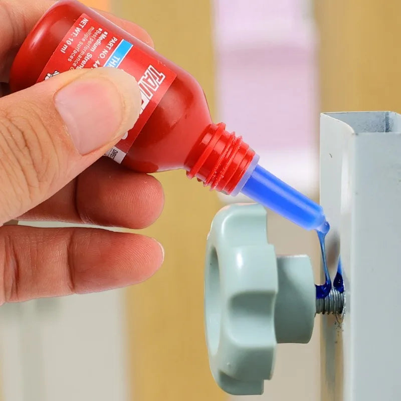 Anaerobic Threadlocker Glue High Strength Anti Loose Fast Curing Screw Locking Agent Sealant for Metal Plastic Bolts Nuts Fixing