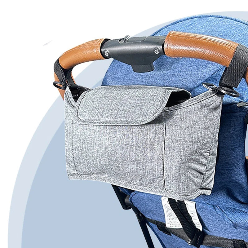 Baby Stroller Hanging Bag Large Capacity Baby Diaper Storage Bag Diaper Organizer Women's Shoulder Bags Portable Mommy Tote New