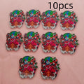 10pcs acrylic cartoon clown pendant, DIY jewelry accessories, jewelry making earrings, necklaces, keychains