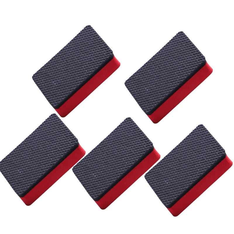 5Pcs Car Cleaning Eraser Clay Bar Pad Sponge Block Waxing Polishing Pad Car Cleaning Tools Auto Detail Cleaning Accessories