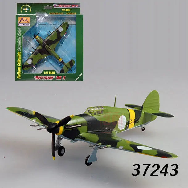 Easymodel 1/72 Scale Finished Military Aircraft Model Fighter Helicopter WWII and Modern Propeller Plane for Collection Display