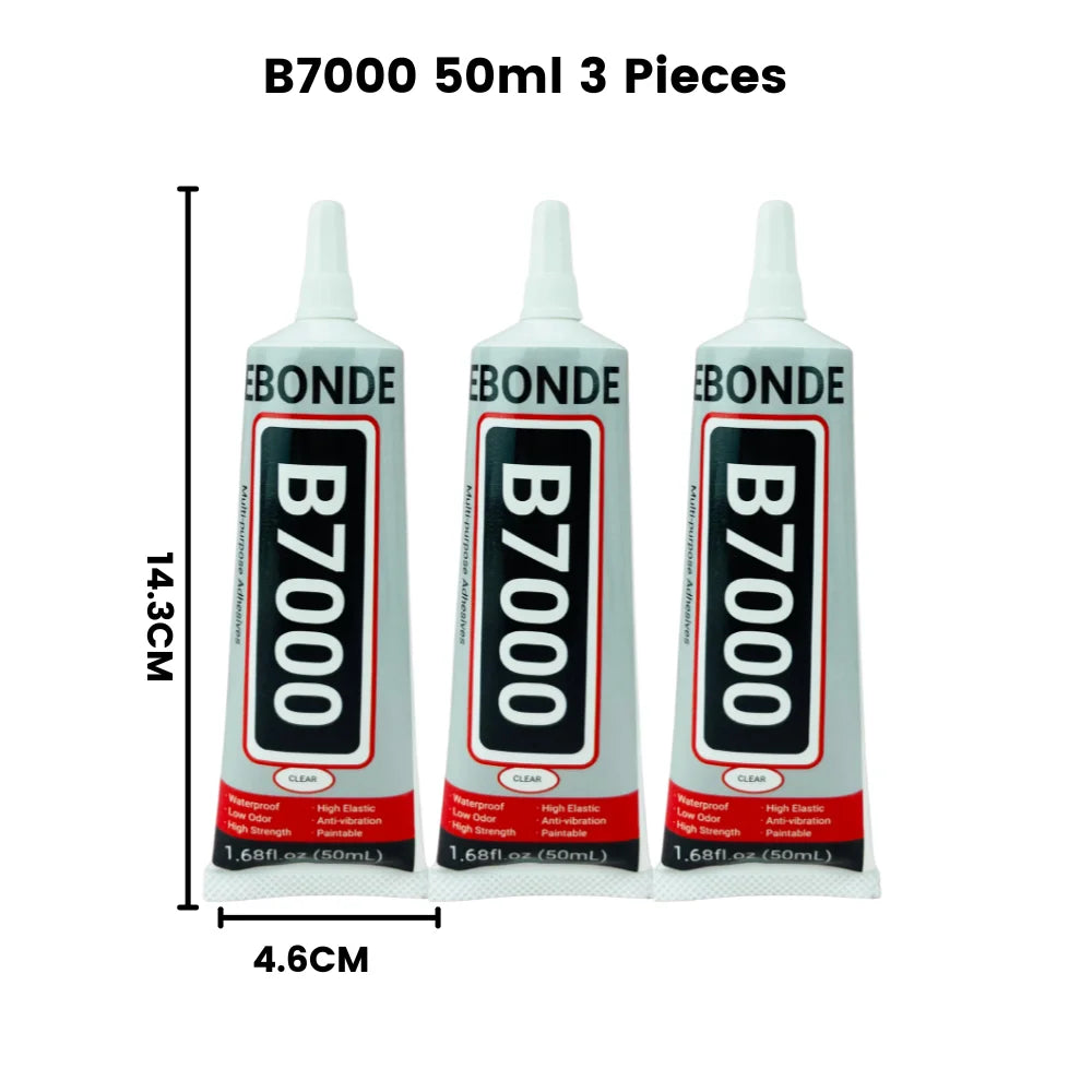 15/50/110mL B7000 Glue T7000 Adhesive Epoxy Resin Repair Cell Phone Touch Screen Liquid Glue Jewelry Craft Adhesive Glue