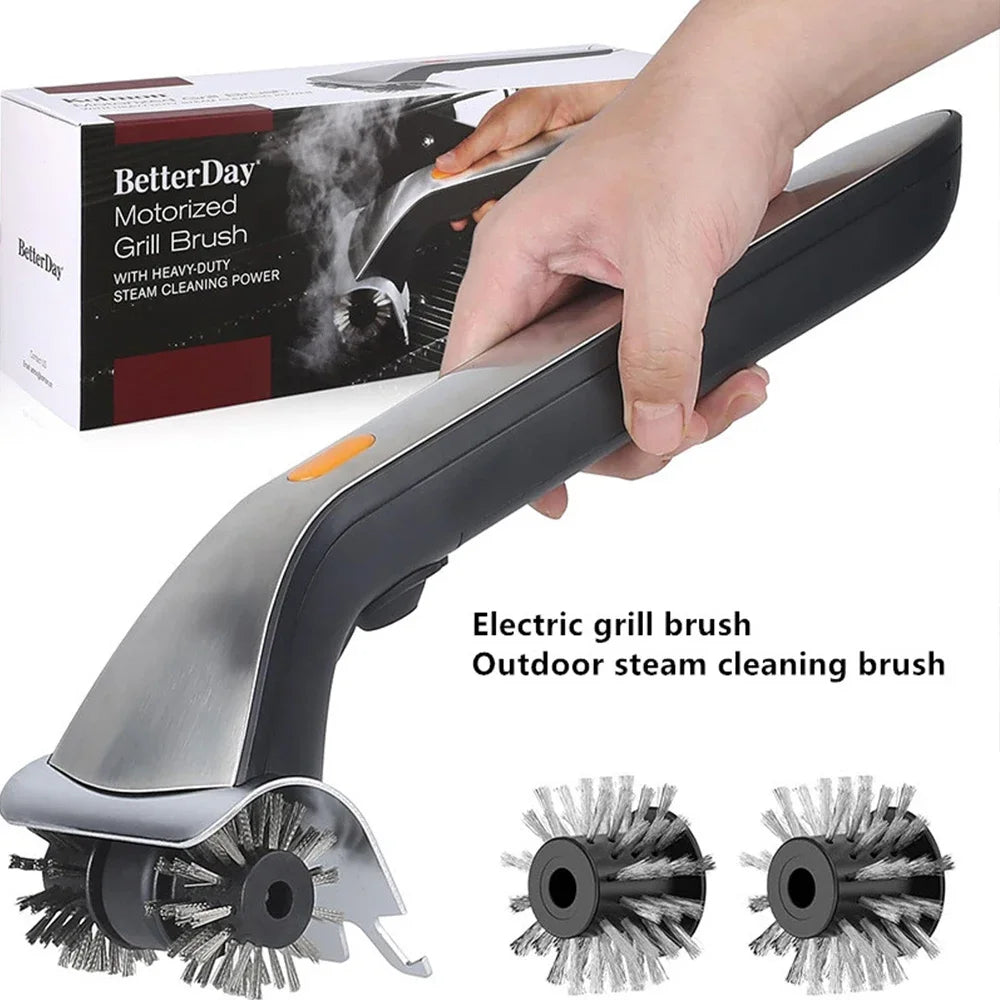 Electric Grill Brush Outdoor Steam Cleaning Brushes BBQ Cleaner Suitable for Charcoal Scraper Gas Accessories Cook Kitchen Tools