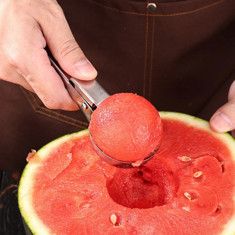 Stainless Steel Ice Cream Spoon Multifunctional Spoon for Ice Cream Dual-Purpose Scoop Fruit Watermelon Spoon Ball Scoop BJL001