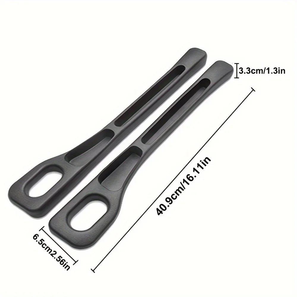 2Pcs Car Seat Gap Filler Organizer, PU Waterproof Seat Gap Plug Strip with 2 Grooves Design, For Auto Interior Gap Storage